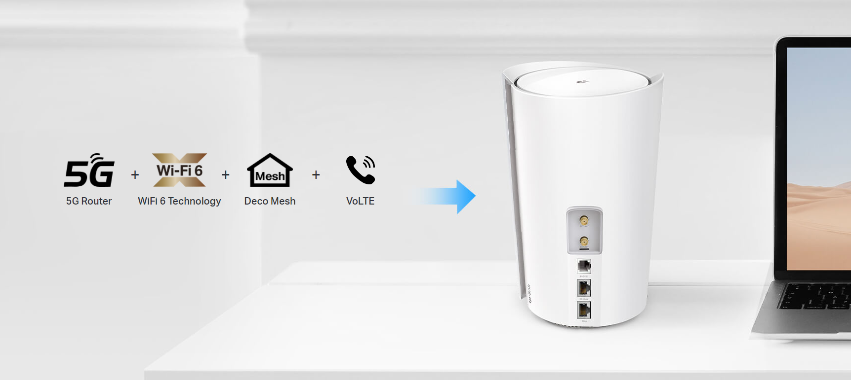 Deco X80-5G  5G Whole Home Wi-Fi 6 Gateway (Availability based on