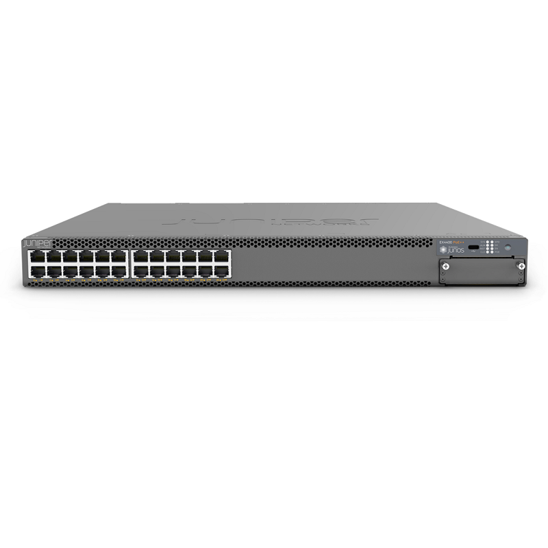 Juniper Networks EX4400-24P 24 Port PoE Ethernet Switch - 24 Port 10/100/1000BASE-T, 1050W AC, AFO
