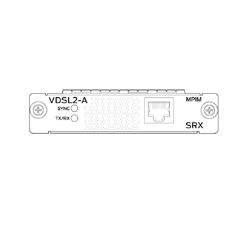 Juniper Networks SRX-MP-1VDSL2-R 1 port VDSL2 (backward compatible with ADSL/ADSL2+) ROHS compliant