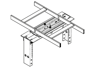 CPI Rack-to-Runway Mounting Plate for 76mm Deep Channel Rack 