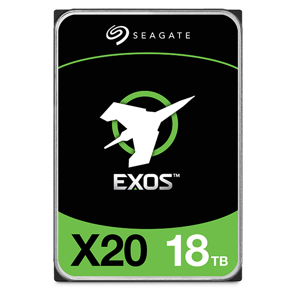 Seagate ST18000NM003D Exos X20 Hard Drive 18 TB SATA 6 Gb/s 