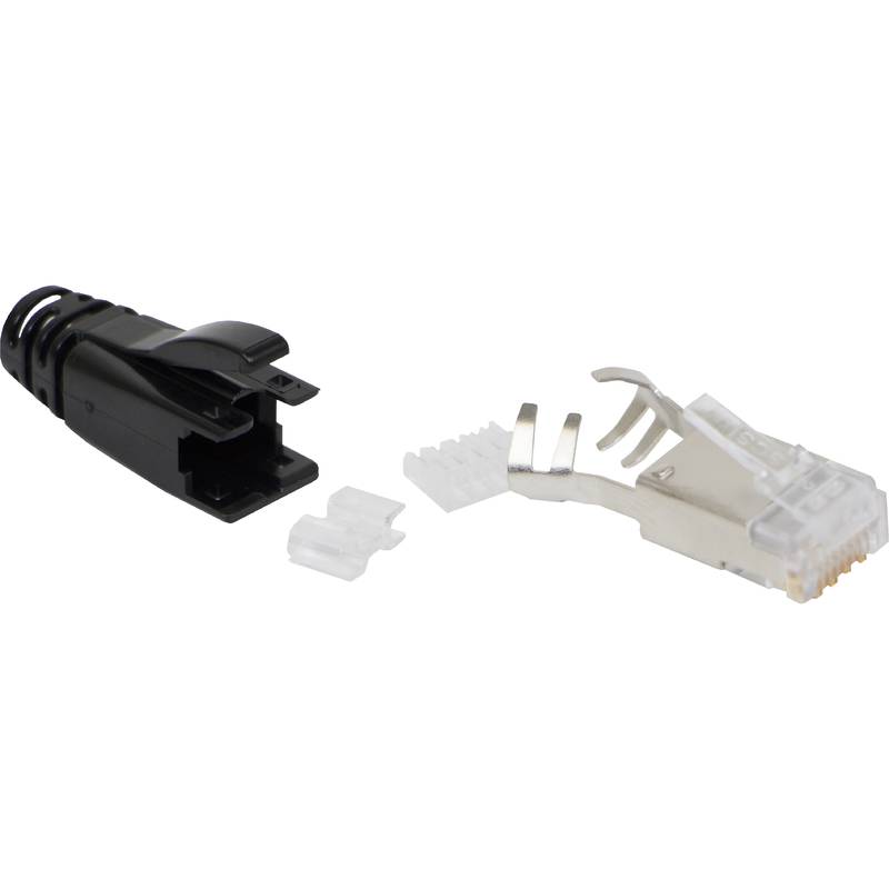 Excel Cat6A Solid Core Screened Plug - Pack of 25