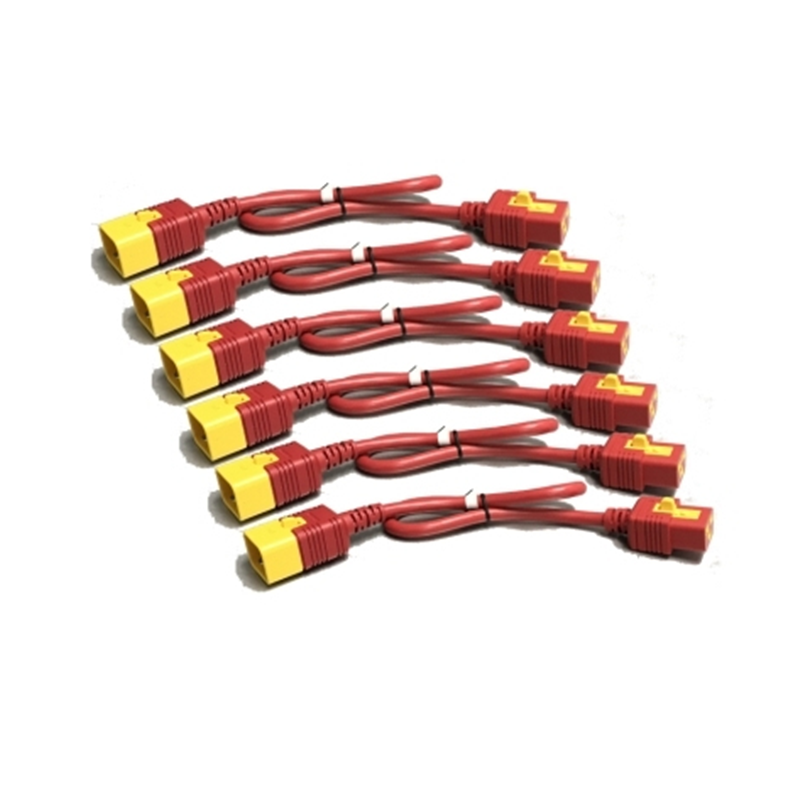 APC AP8712SX340 C19 to C20 0.6M Red Power Cord Kit