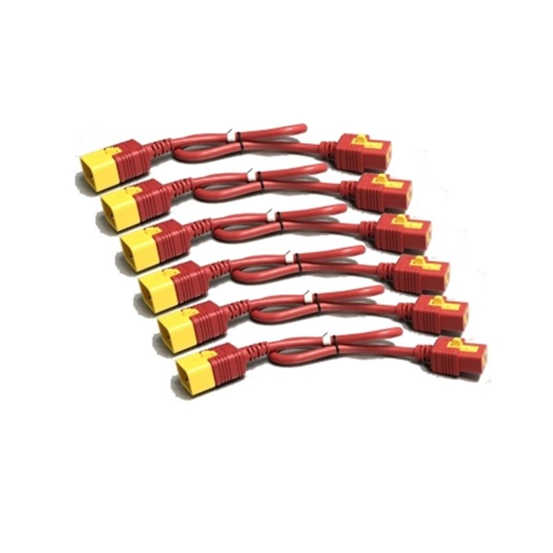 APC AP8714SX340 C19 to C20 1.2M Red Power Cord Kit 