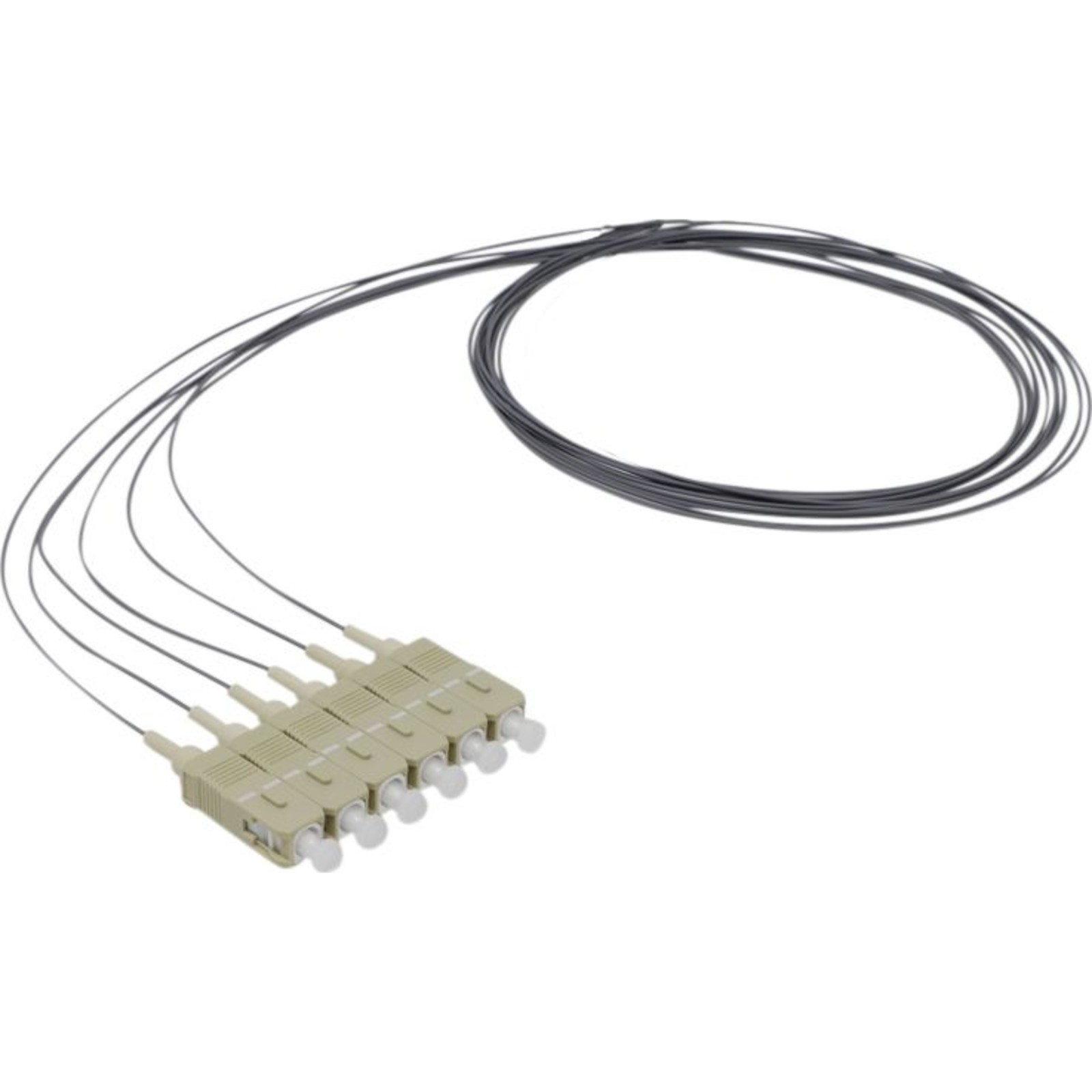 Excel OM1 1m Pigtail 62.5/125 Set Of 12 Grey