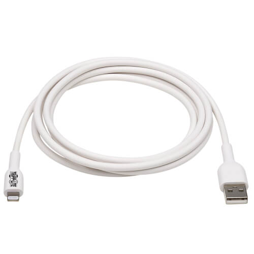 Tripp Lite M100AB-02M-WH Safe-IT USB-A to Lightning MFi Certified White 2 m