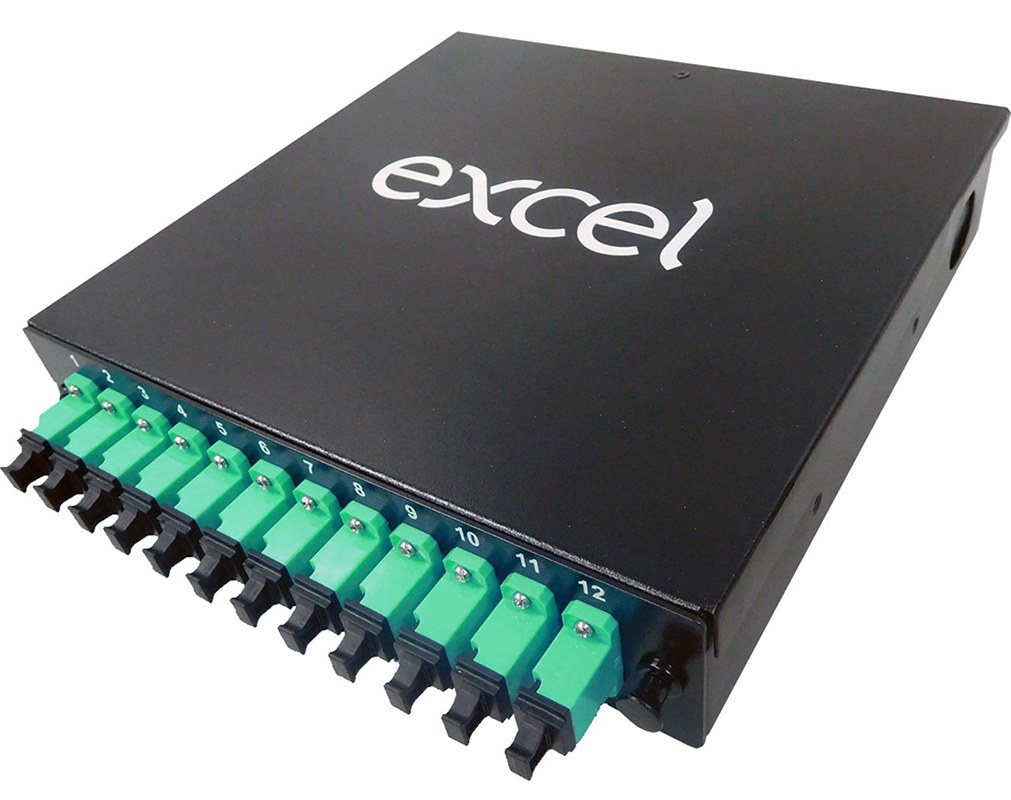 2-Pack LC Singlemode Rack Mount Fiber Enclosure Kit - 24 Port With Pigtails & Couplers For 19" Cabinet