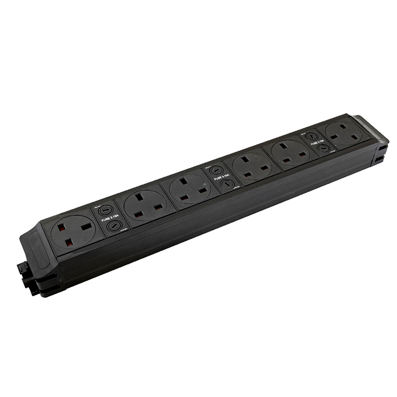 Marshall Tufflex UPM6002 6G Ind fused power & 2xUSB, Black

