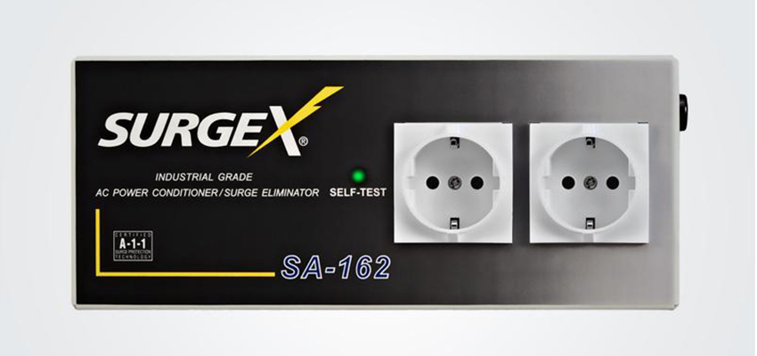 Surgex SA162 Surge Eliminator With Advanced Series Mode - 2 x CEE7/7 Receptacles