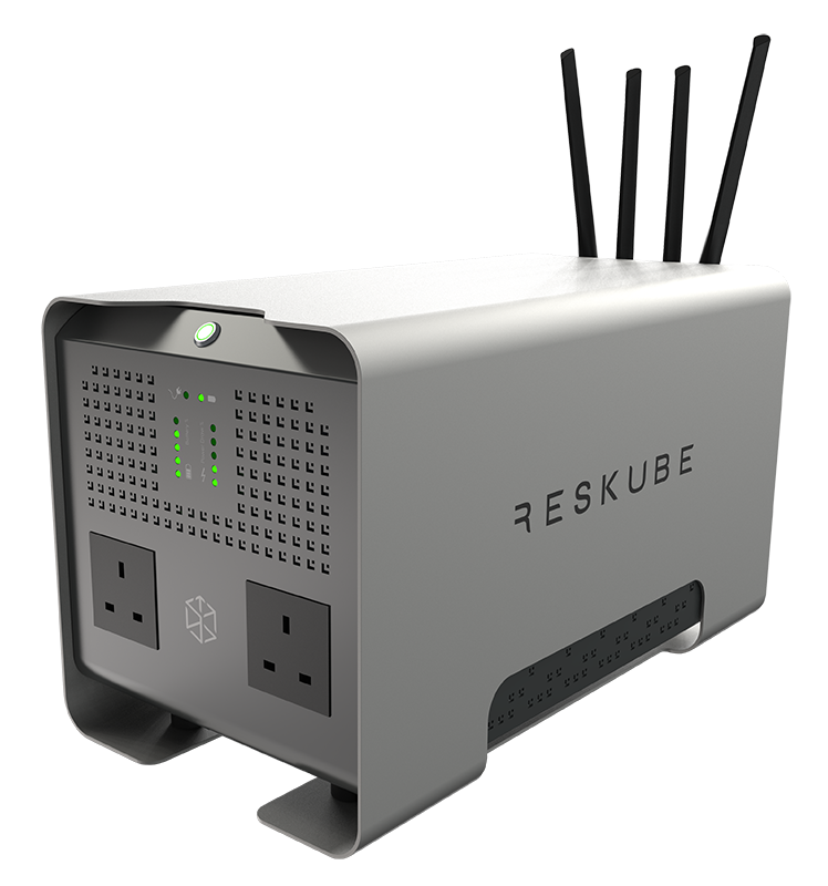 Reskube RHOS-UK-UU-PRO-000 Home Pro UPS Router 
