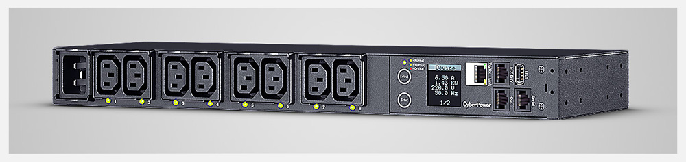 20A 1U 8x IEC-320 ATS Switched PDU 