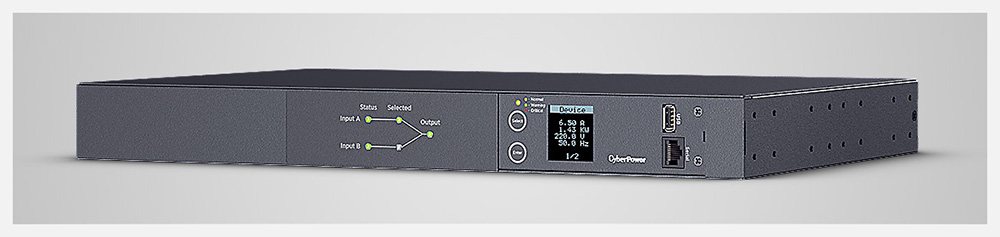 CyberPower PDU24005 16A, 8xC13, 2xC19, Single-Bank Metered ATS PDU
