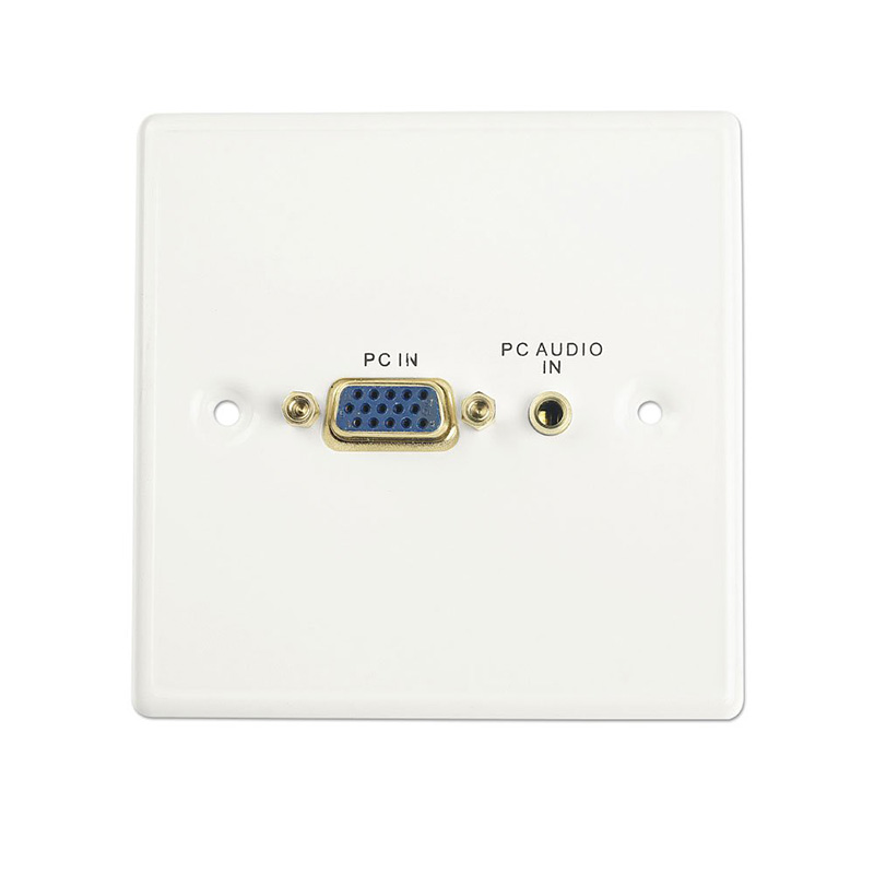 Lindy 60212 VGA/Audio Faceplate, Plastic