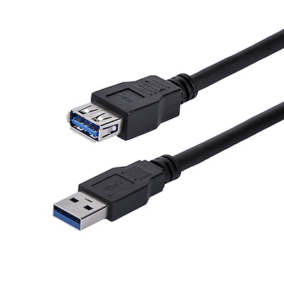StarTech USB3SEXT1MBK 1m SuperSpeed USB 3.0 Extension Cable