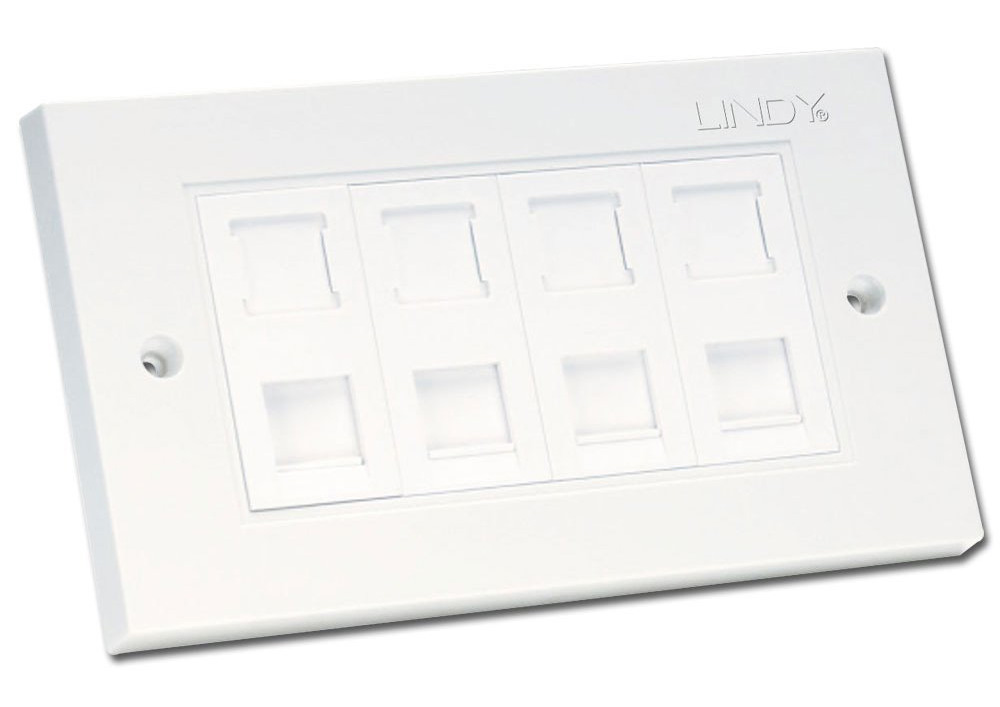 Lindy 60587 CAT5e Double Wall Plate