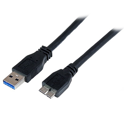 StarTech USB3CAUB1M 1m SuperSpeed USB 3.0 A to Micro B Cable - M/M