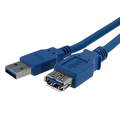 StarTech USB3SEXT1M 1m SuperSpeed USB 3.0 Extension Cable - M/F Blue