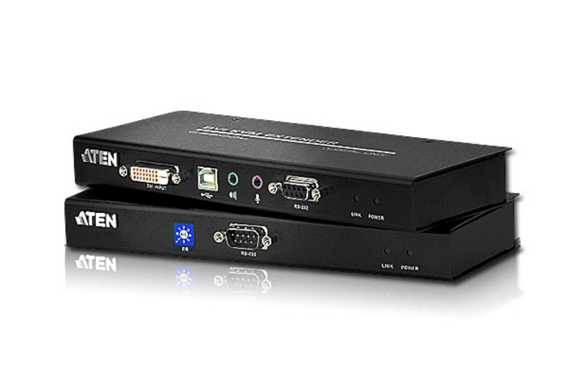 Aten CE602 Dual Link Cat 5 DVI USB KVM Extender 