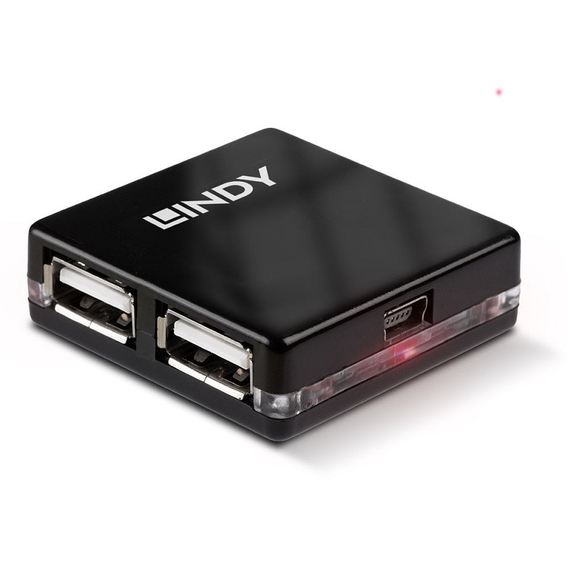 Lindy 42742 4 Port USB 2.0 Mini Hub