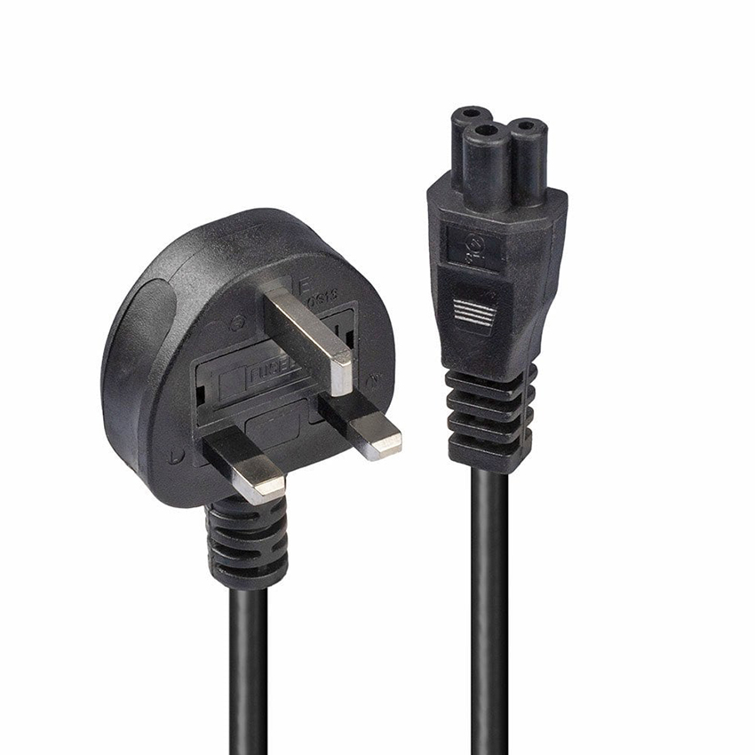 Lindy 30460 1m UK 3 Pin Plug to IEC C5 Power Cable