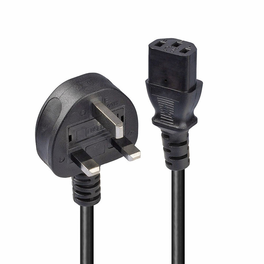 Lindy 30434 3m UK 3 Pin Plug To IEC C13 Mains Power Cable