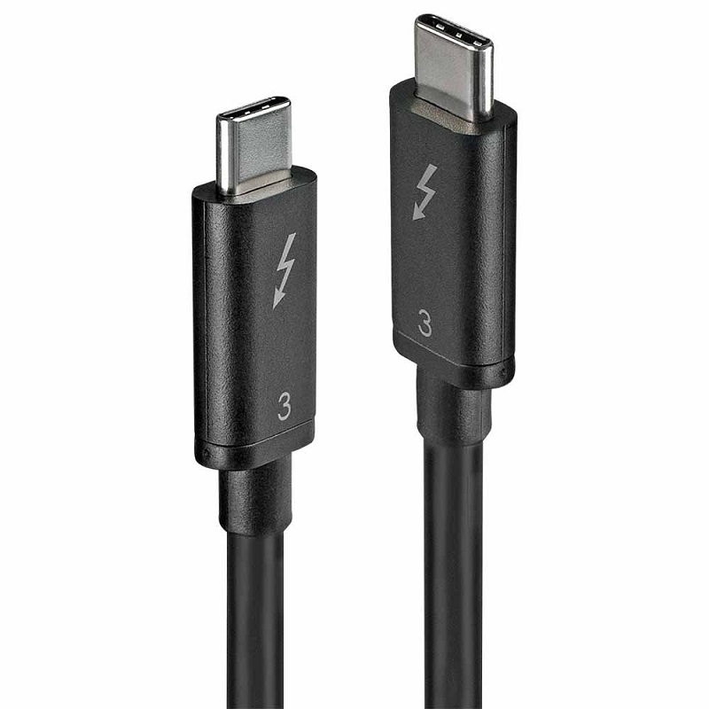 Lindy 41556 1m Thunderbolt 3 Cable. Black