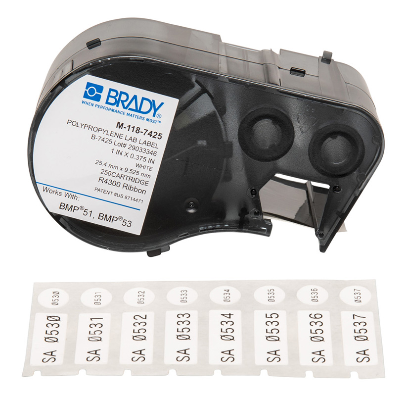 Brady B-7425 Polypropylene Cryogenic Laboratory Labels