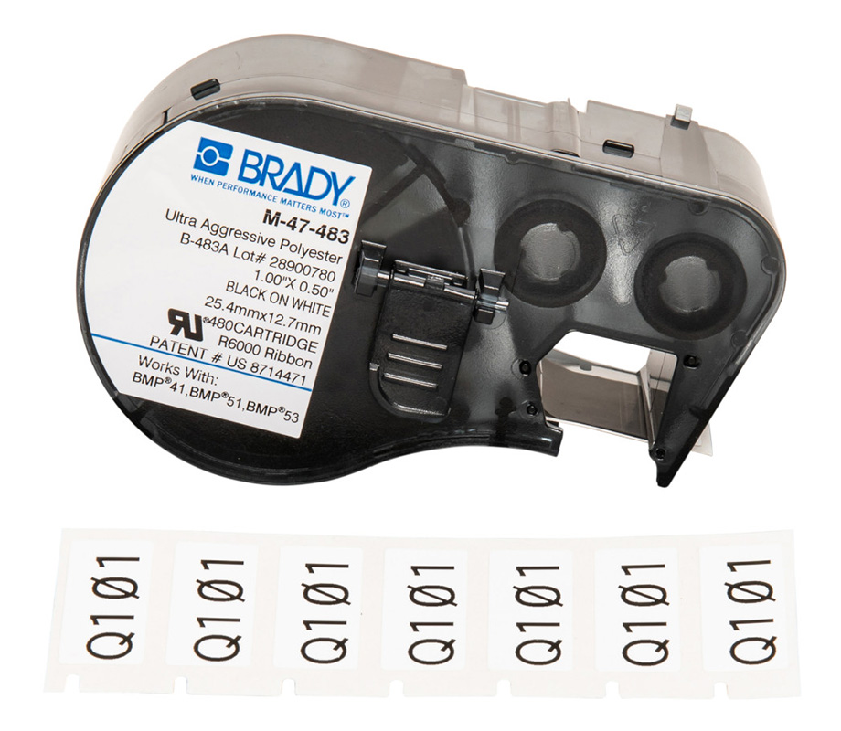 Brady B-483A Polyester High Adhesion General Identification Labels