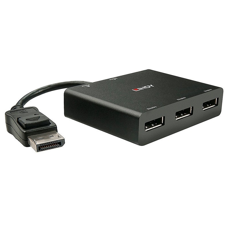 Lindy 38429 3 Port DisplayPort 1.2 MST Hub