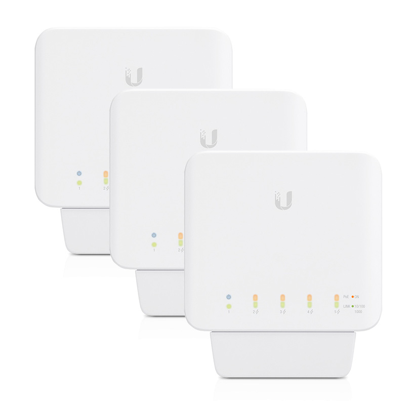 Ubiquiti Networks UniFi Switch Flex PoE Managed L2 Gigabit - 3 Pack 