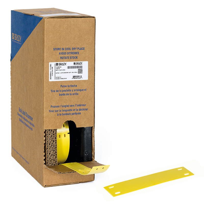 Brady B-7643 Polyurethane Tags Bulk - 10mm (w) x 75mm (h)
