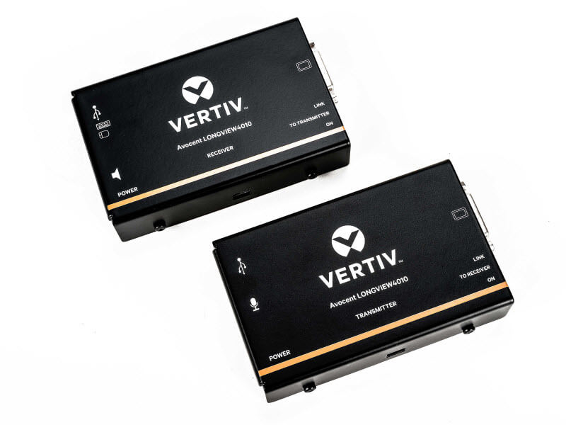 Vertiv Avocent LV4010P-201 Single DVI KVM Extender Transmitter & Receiver