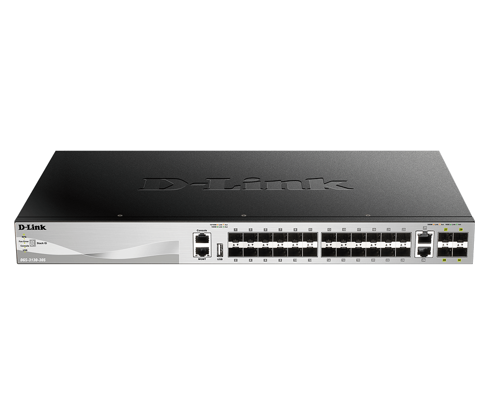B 24 SFP ports Layer 3 Stackable Managed Gigabit Switch