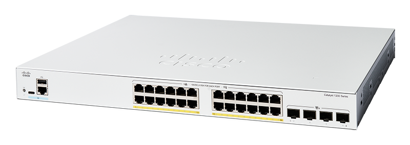 Cisco C1200-24FP-4X 24 Port Gigabit + 4x SFP+ Rack Mountable Switch