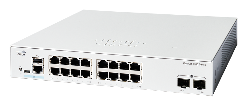 Cisco C1300-16T-2G 16 Port Gigabit + 2x SFP L3 Supported Managed Switch