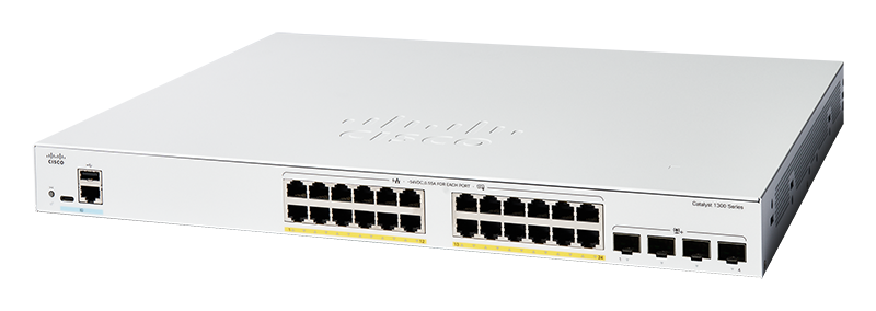 Cisco C1300-24FP-4X 24 Port Gigabit + 4x SFP+ L3 Supported Managed Switch