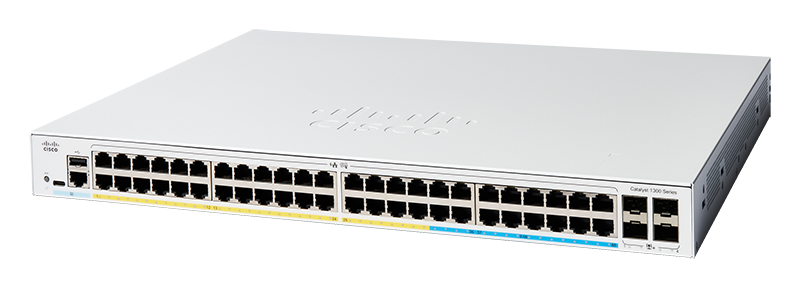 Cisco C1300-48P-4X 48 Port  Gigabit + 4x SFP+ L3 Supported Managed Switch