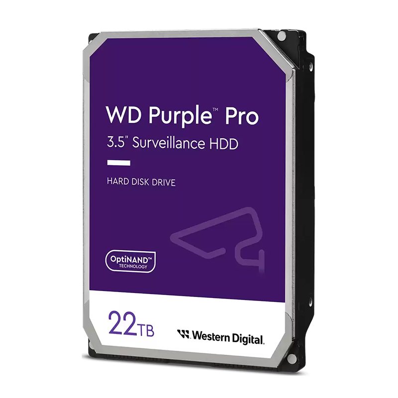 Western Digital WD221PURP Purple Pro 22TB Smart Video Hard Drive