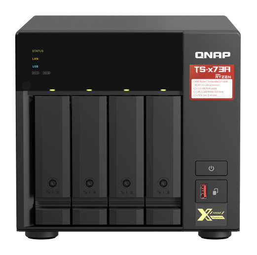QNAP TS-473A NAS Tower Ethernet LAN Black V1500B