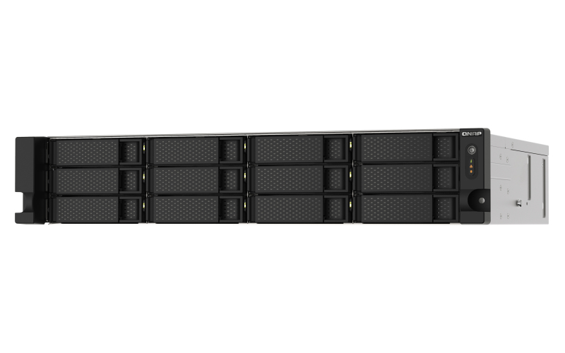 QNAP TS-1273AU-RP-8G NAS storage server Rack 2U Ethernet LAN Aluminium, Black V1500B