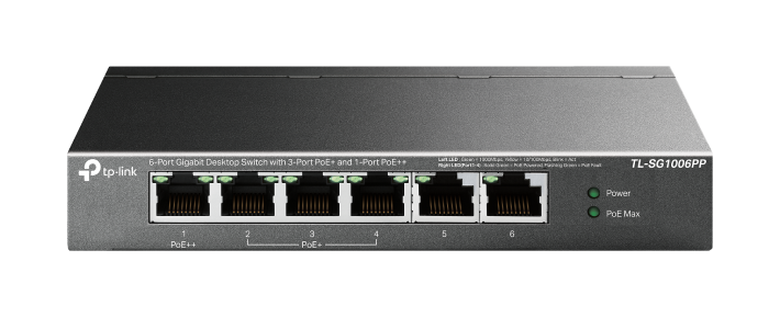 TP-Link TL-SG1006PP 6-Port Gigabit Desktop Switch