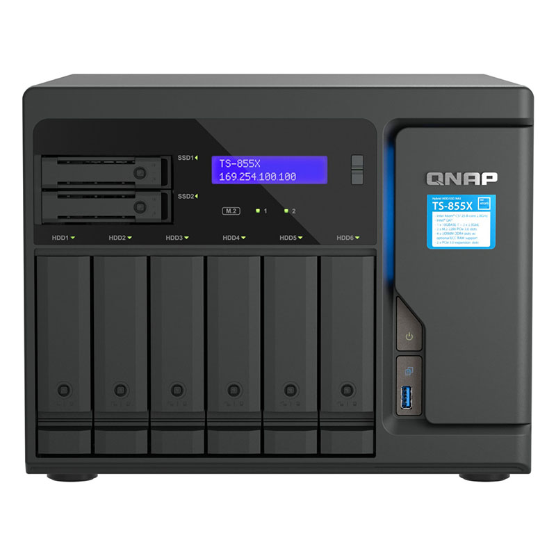 QNAP TS-855X-8G 8-core 2.8GHz 8GB 8 Bay Desktop NAS