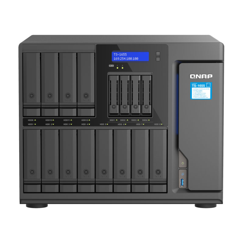 QNAP TS-1655-8G 8-core 2.8GHz 8GB 16 Bay Desktop NAS
