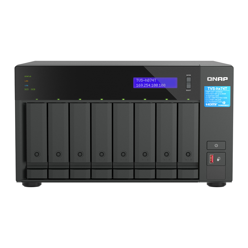 QNAP TVS-h874T-i9-64G 16-core 64 GB 6 Bay Desktop NAS