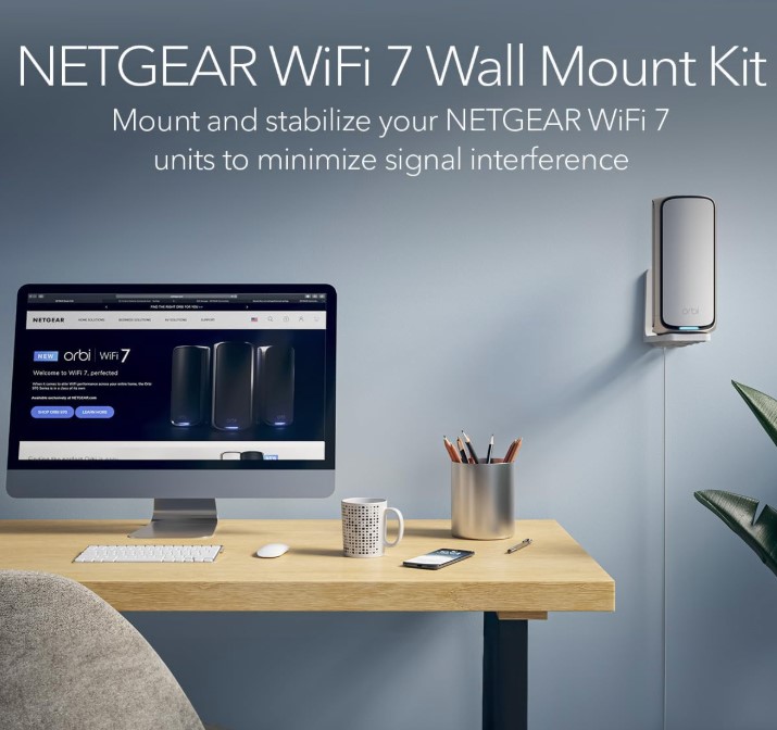 image showing the product attached to the wall next to a desk