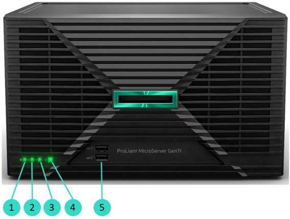 Front View External - HPE ProLiant Gen11