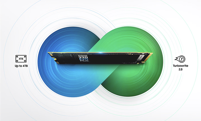 Samsung 990 EVO Plus 1TB NVMe M.2 - Extra Space Section