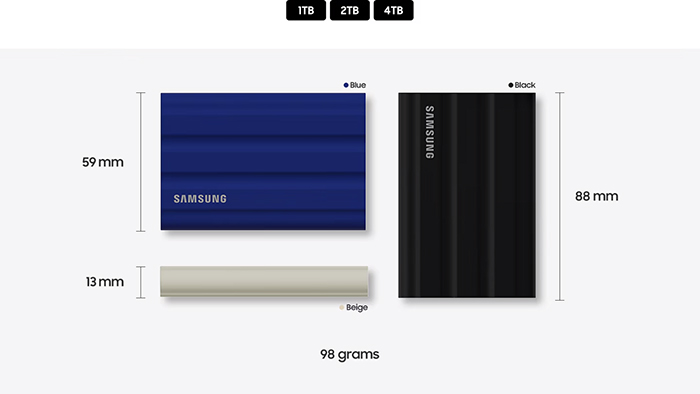 Samsung MU-PE2T0S/EU Portable SSD T7 Shield 2TB Blck