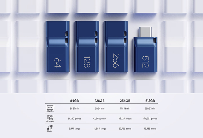 Samsung MUF-512DA/APC USB Flash Drive Type-C 512GB Grey