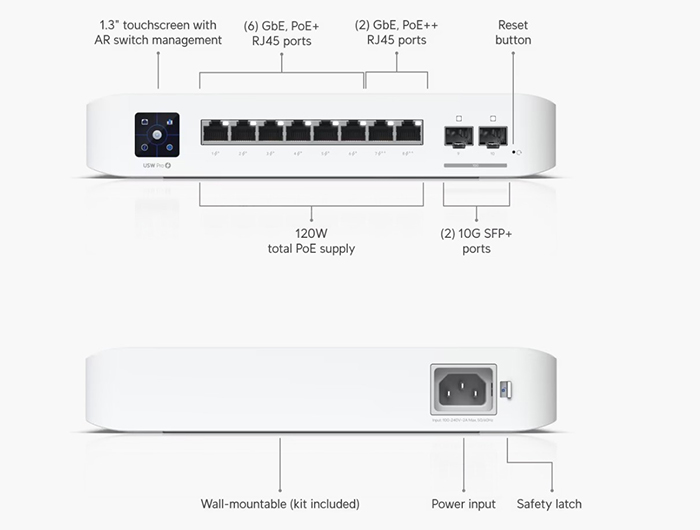 Image of the product highlighting some features.